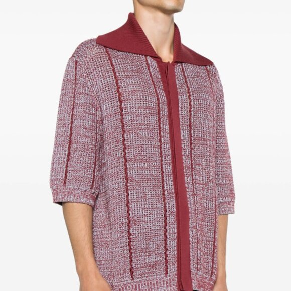 BNWT SS24 LANVIN SPREAD COLLAR OPEN KNIT CARDIGAN L - Picture 11 of 12
